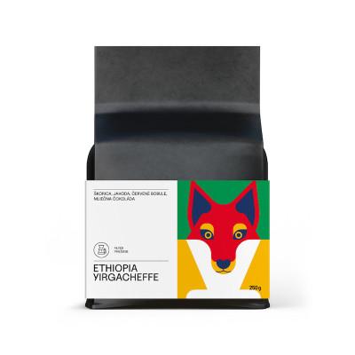 Ethiopia Yirgacheffe výberová káva na filter v 250g balení alebo 1kg balení