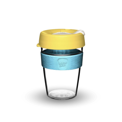 KeepCup Clear - cestovný hrnček na kávu 340ml_žltý