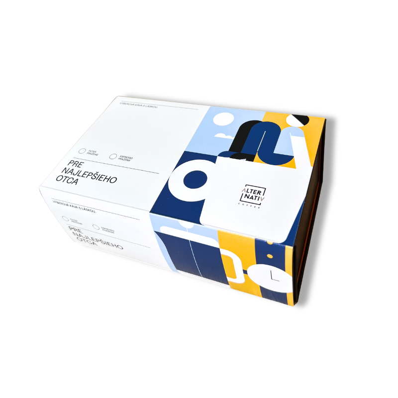 Káva v darčekovej krabičke s venovaním Pre najlepšieho otca - výberová 100% arabica Brazil Mirante - 250g