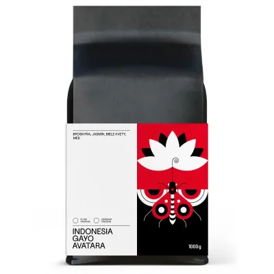 Indonesia Gayo Avatara 1000g – výberová pražená káva z farmy Gayo Avatara, dostupná v dvoch profiloch: espresso alebo filter.