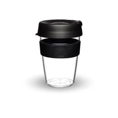 KeepCup Clear - cestovný hrnček na kávu 340ml_čierny