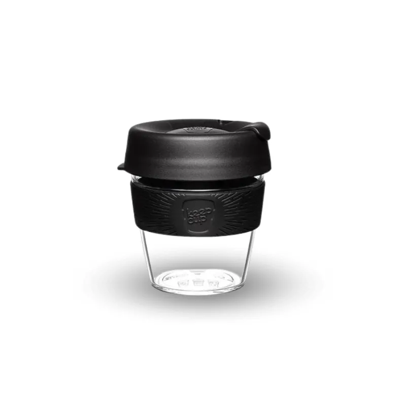 KeepCup Clear - cestovný hrnček na kávu 227ml_čierny