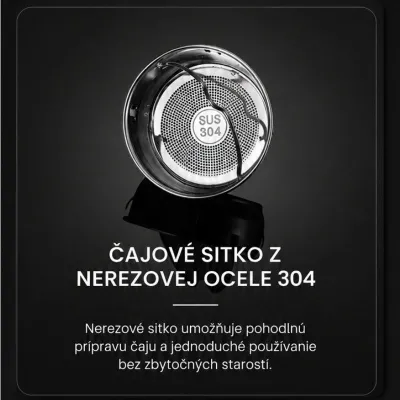 Čierna termoska s LED teplomerom na viečku