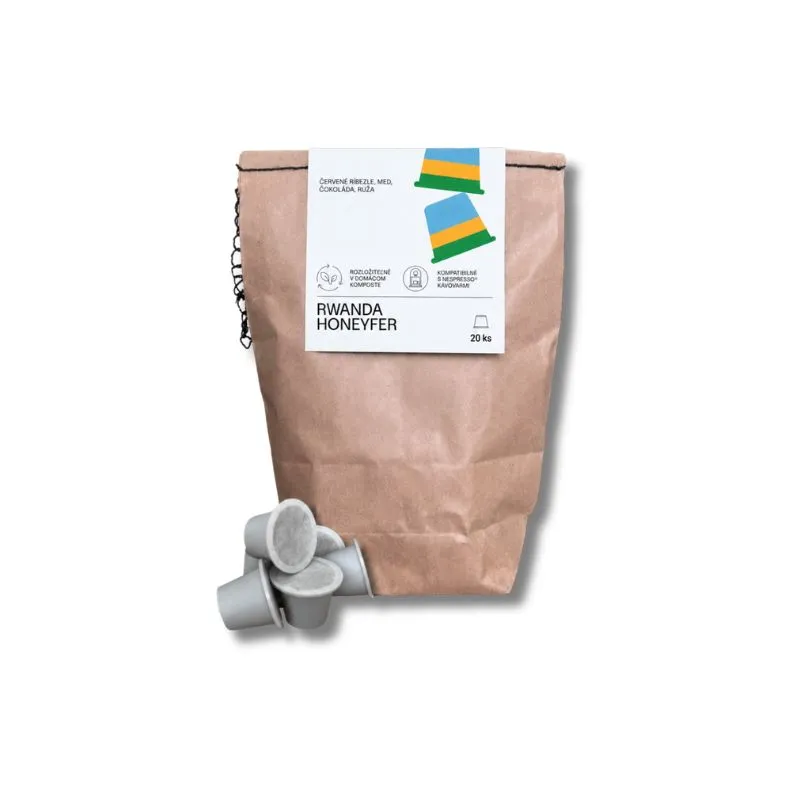 Rwanda Honeyfer kávové kapsule 20 ks v papierovom balení ALTER-NATIV COFFEE