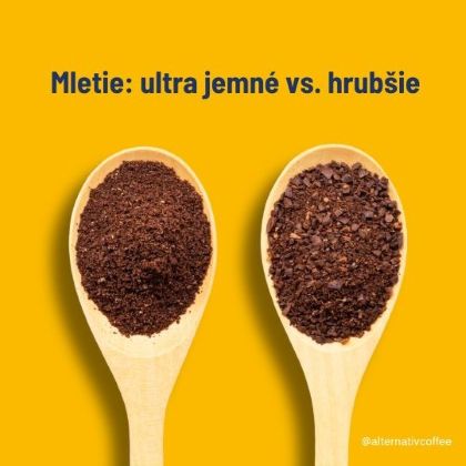 Mletie kávy ultra jemné vs. hrubšie – porovnanie mletia na espresso a filter